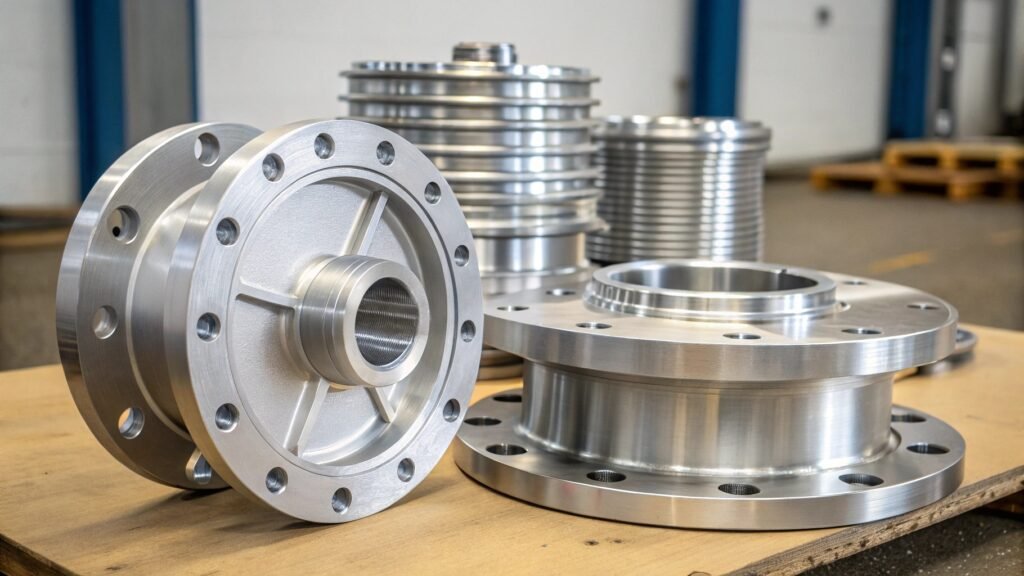 alt with keywords: an aluminum scuba tank and an aluminum compressed air tank, demonstrating its use in pressure applications